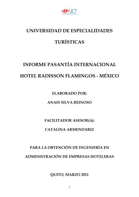 INFORME PASANTIA INTERNACIOCIONAL.pdf - Repositorio Digital ...