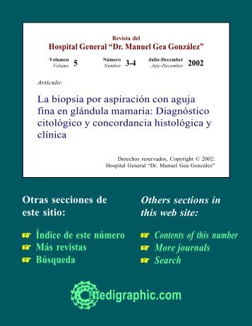 La biopsia por aspiración con aguja fina en ... - edigraphic.com