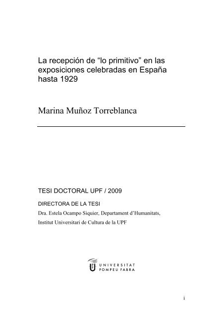 Marina Muñoz Torreblanca - Tesis