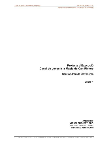 Llibre 1 - Ajuntament de Sant Andreu de Llavaneres