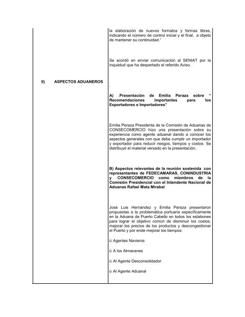 MINUTA DE REUNIÓN COMISION TRIBUTARIA Y ... - Conindustria