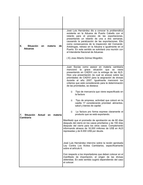 MINUTA DE REUNIÓN COMISION TRIBUTARIA Y ... - Conindustria