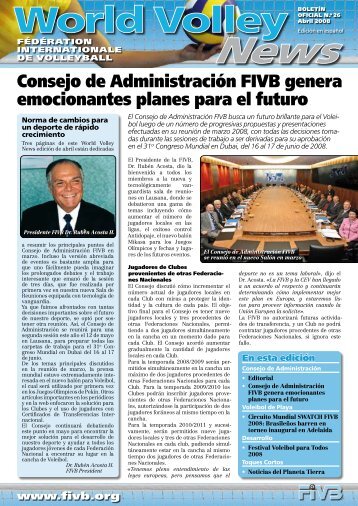 Consejo de administración FIVB genera emocionantes planes para ...