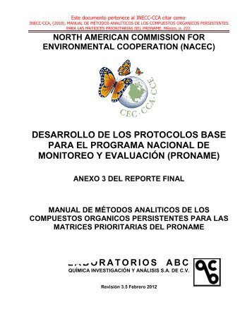 Manual de Métodos Analíticos de los Compuestos Orgánicos