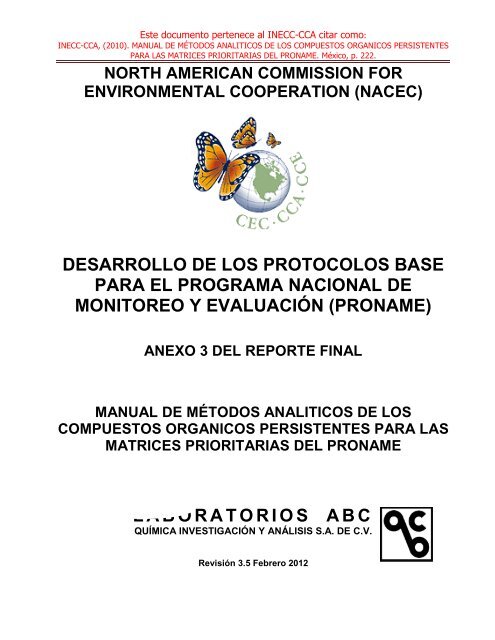 Manual de Métodos Analíticos de los Compuestos Orgánicos