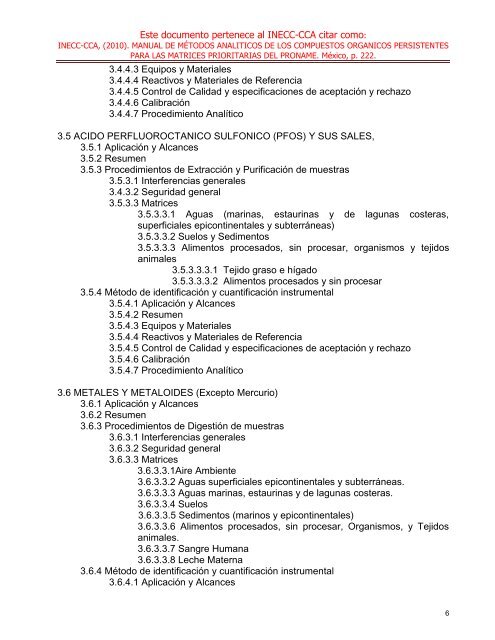 Manual de Métodos Analíticos de los Compuestos Orgánicos