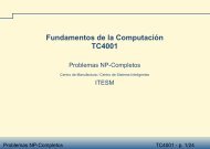 Fundamentos de la Computación TC4001