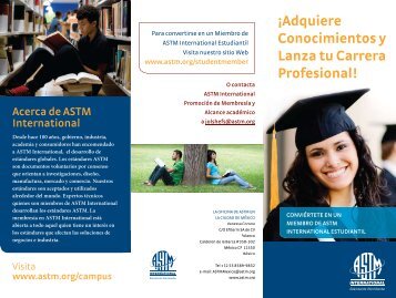 ¡Adquiere Conocimientos y Lanza tu Carrera Profesional! - ASTM ...