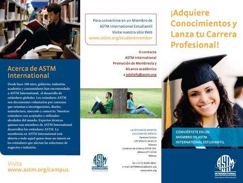 ¡Adquiere Conocimientos y Lanza tu Carrera Profesional! - ASTM ...