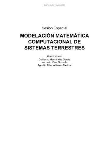 modelación matemática computacional de sistemas terrestres