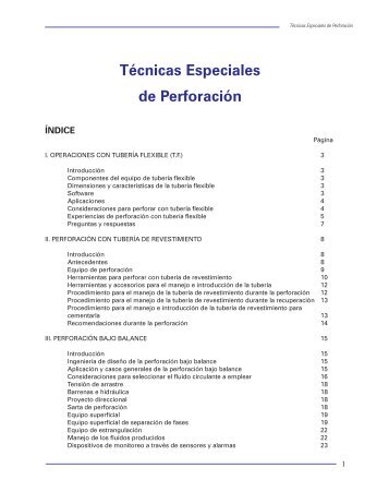 Técnicas Especiales de Perforación - cedip