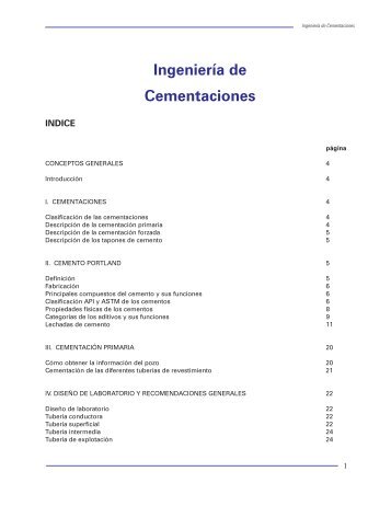 Ingeniería de Cementaciones - cedip