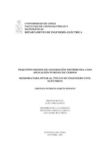 pequeños medios de generación distribuida - Tesis Electrónicas ...