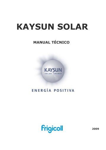 Manual técnico - Kaysun