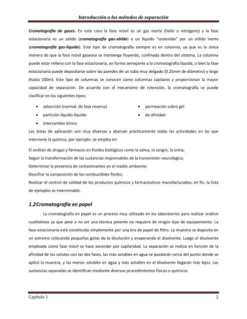 Técnicas Cromatográficas - UNAM