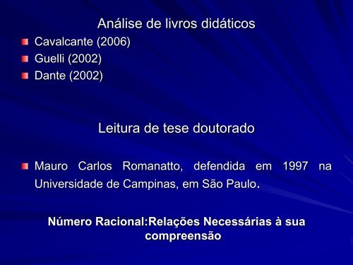 UMA ABORDAGEM DIFERENCIADA DOS NÚMEROS ... - Ufrgs.br