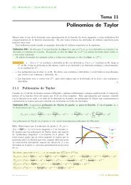 Polinomios de Taylor - Departamento de Matemática Aplicada