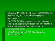 CIDADANIA DIFERENCIADA: incorporação da ... - Enap