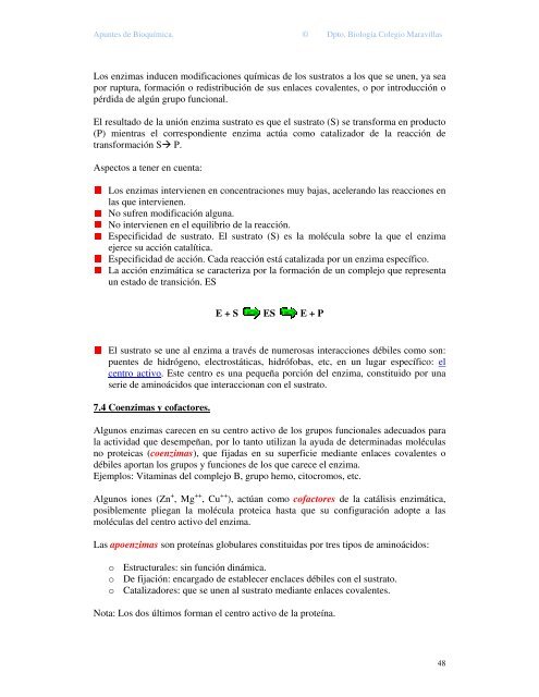 bioquímica 2º bachiller - Colegiomaravillas.com