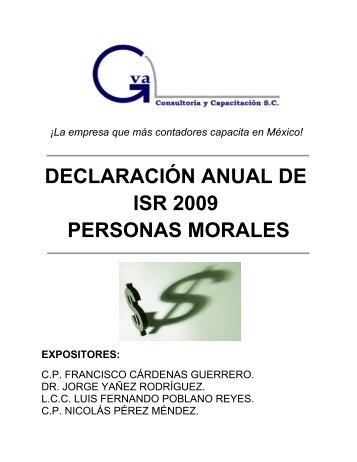 declaración anual de personas morales - Club Virtual - Gva