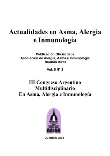 Actualidades en Asma, Alergia e Inmunología - AAIBA