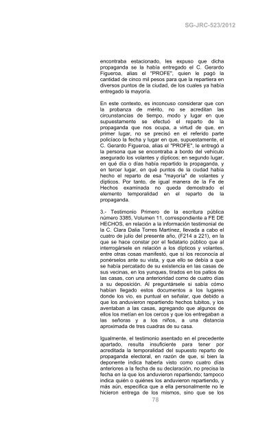 JUICIO DE INCONFORMIDAD - Tribunal Electoral del Poder ...