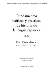 Fundamentos teóricos y prácticos de historia de la lengua española