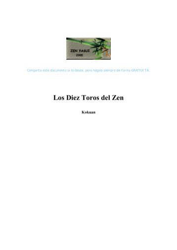 Los Diez Toros del Zen - Zazen y maestros zen