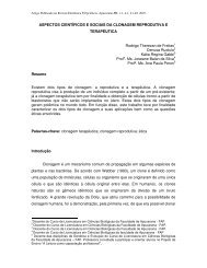 Existem dois tipos de clonagem - FAP-Faculdade de Apucarana