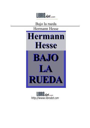 Bajo la rueda Hermann Hesse - Educarchile