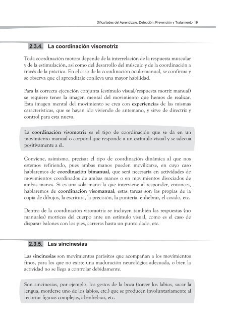 detección, prevención y tratamiento de dificultades del aprendizaje