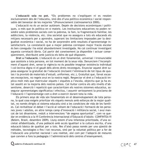 Quaderns d'Educació Contínua - CEEDCV - Generalitat Valenciana
