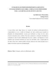 o paradigma do professor profissional-reflexivo: um olhar ... - Cereja