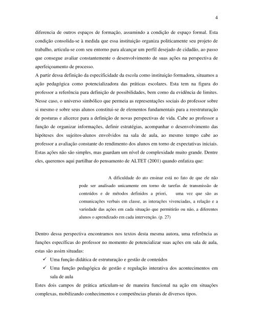 o paradigma do professor profissional-reflexivo: um olhar ... - Cereja