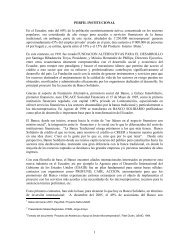 PERFIL INSTITUCIONAL - Banco Solidario