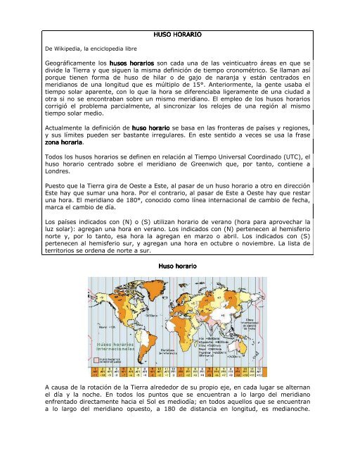 X. Husos Horarios - ispel 3