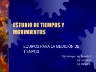 ESTUDIO DE TIEMPOS Y MOVIMIENTOS