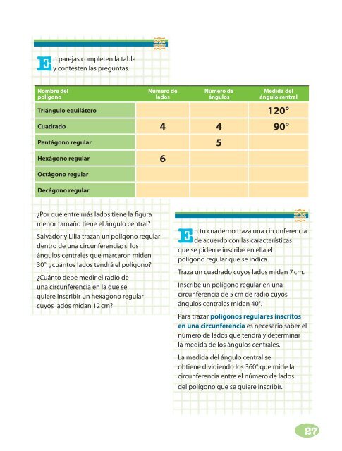 Matemáticas Sexto Grado - Dirección de Educación Especial