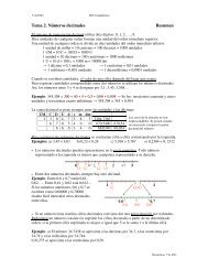 Tema 2. Números decimales Resumen - IES Complutense