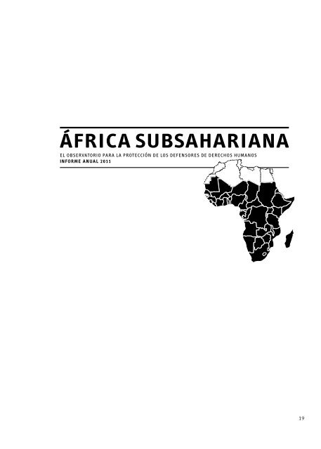 áFRICA SUBSAHARIANA - FIDH