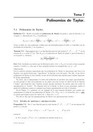 Polinomios de Taylor.