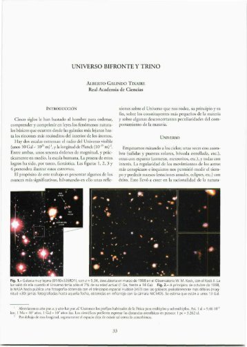 universo bifronte y trino - Real Academia de Ciencias Exactas ...