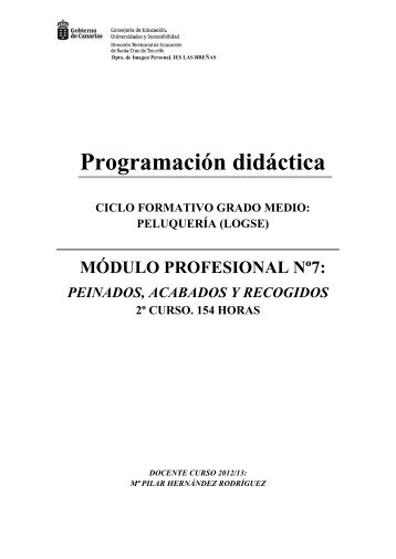 Programación 2012/13 - Gobierno de Canarias