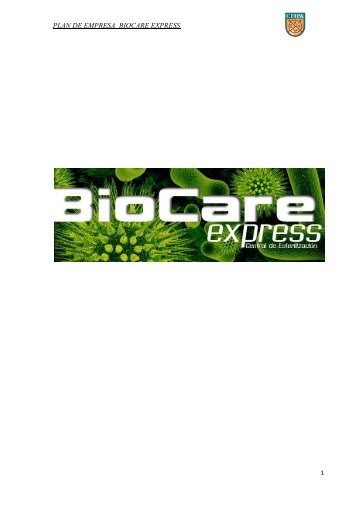 plan de empresa biocare express - Institución Universitaria Ceipa