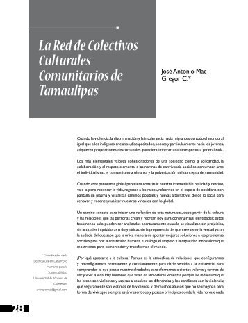 La Red de Colectivos Culturales Comunitarios de Tamaulipas