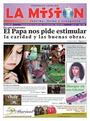 El Papa nos pide estimular - Periodico Católico - La Mision