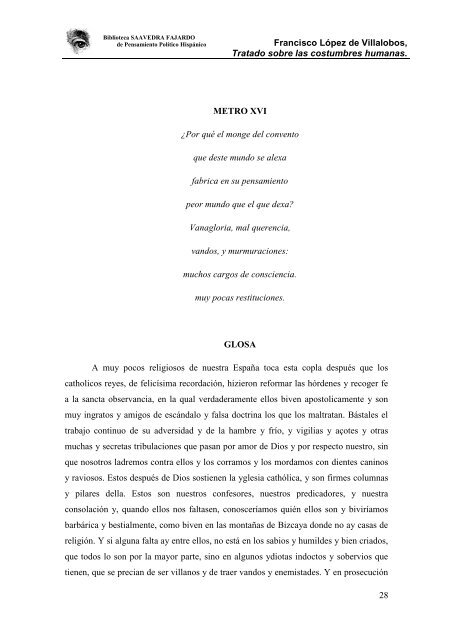 Tratado sobre las costumbres humanas - Biblioteca SAAVEDRA ...