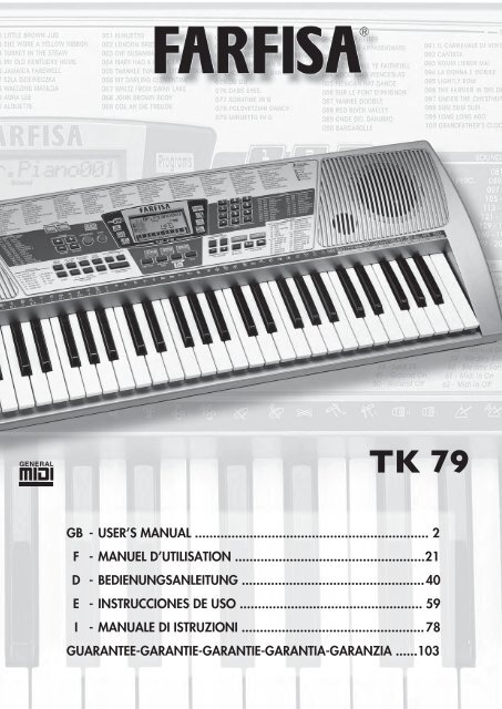 TK 79 - Con Farfisa il MADE IN ITALY vince