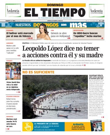 Leopoldo López dice no temer a acciones contra él y su madre