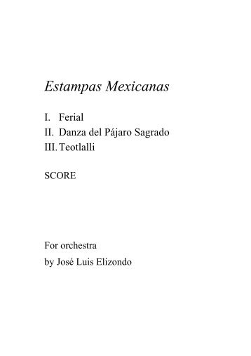 Estampas Mexicanas - Jose Elizondo